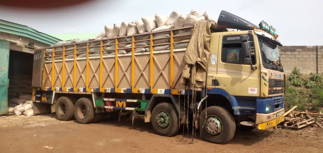 Venora Agro logistics truck loaded for distribution